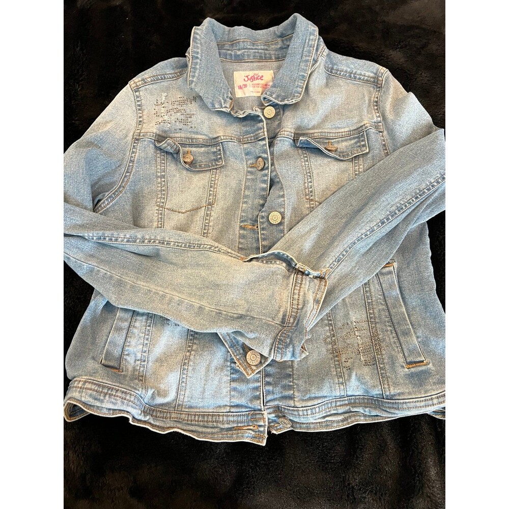 Justice Denim Jacket size 18/20